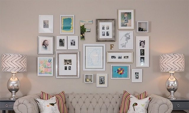 Living Room Art Gallery Wall