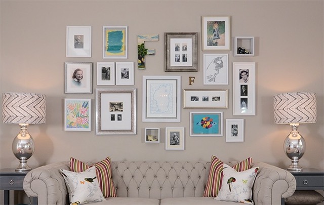 Living Room Art Gallery Wall