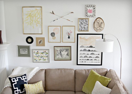 Gallery wall design by Heather Freeman Design Co.