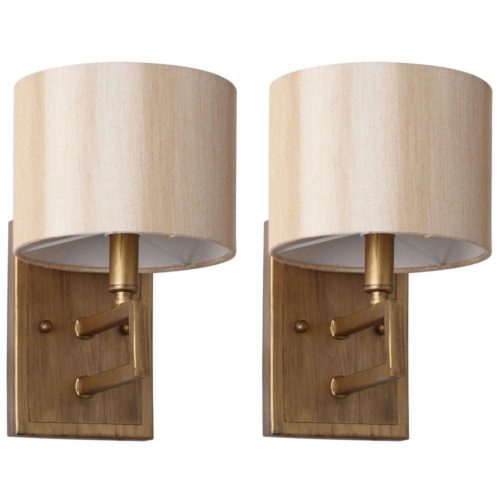 Safavieh Catena antique gold sconces from Home Depot