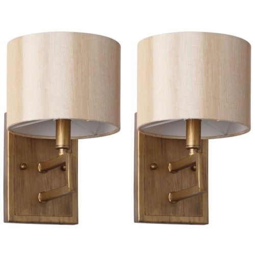 Safavieh Catena antique gold sconces from Home Depot