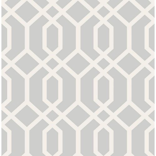 Brewster Trellis Gray Montauk wallpaper from Home Depot