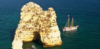 Lagos, Portugal has beautiful cliffs and beaches