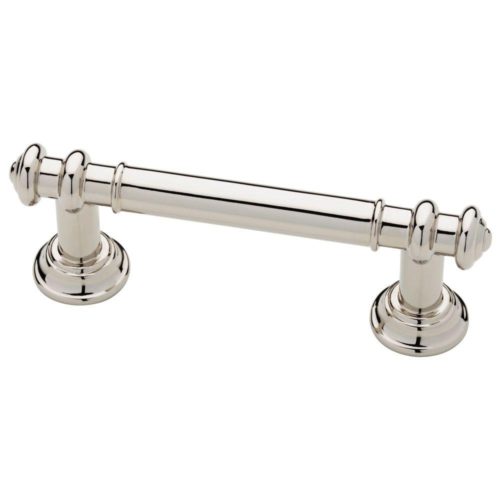 small bathroom ideas: Martha Stewart Living polished nickel finial cabinet pull