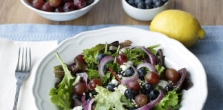 Blueberry salad with feta cheese by Travis Neighbor Ward
