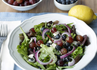 Blueberry salad with feta cheese by Travis Neighbor Ward