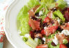 Strawberry salad recipe with goat cheese and cranberries