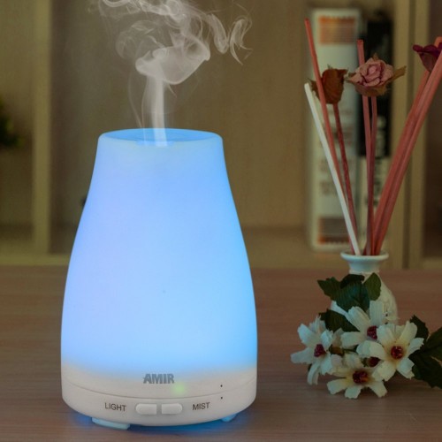 Yoga Gifts: Amir Aromatherapy Essential Oil Diffuser Ultrasonic Cool Mist Aroma Humidifier