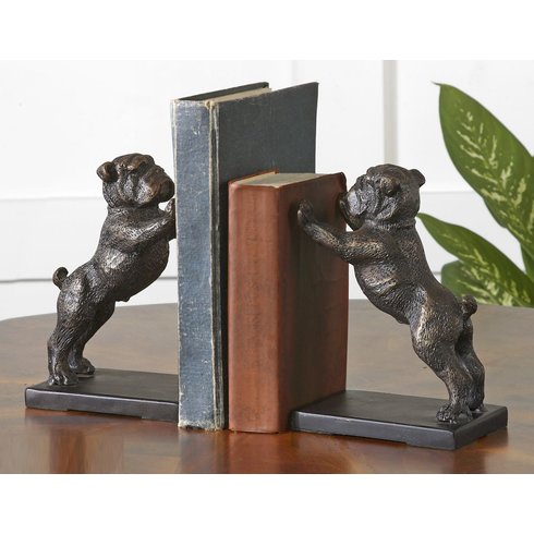 Bulldog bookends