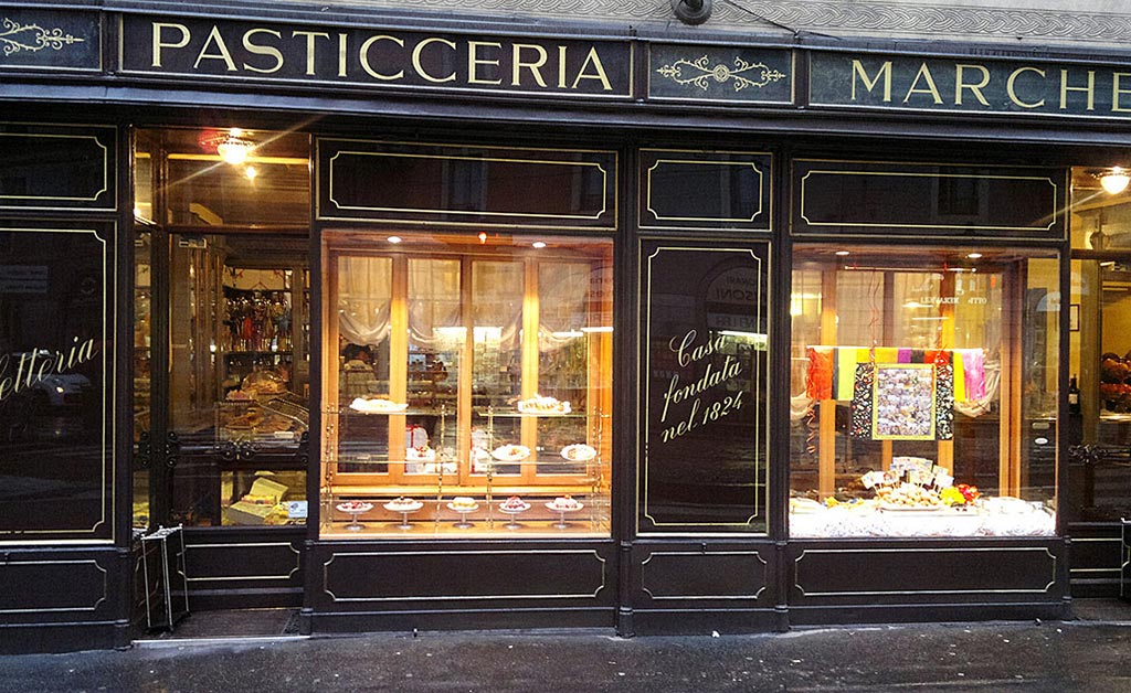 You can find traditional Italian food at bakeries like this one