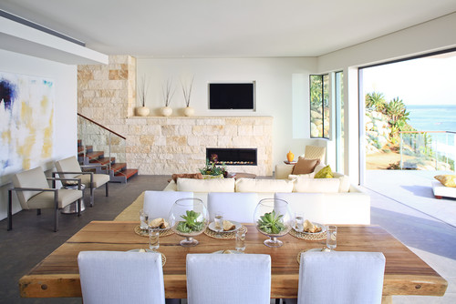 Dining room table centerpieces by Brittney Fischbeck, Abodwell Interior Design