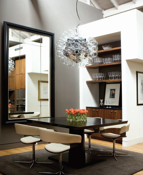 Dining room table centerpieces by Joel Kelly Design