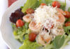 shrimp salad with cherry tomatoes and parmesan cheese featured photo