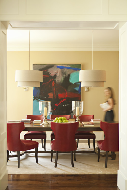Dining room table centerpieces by Tim Barber LTD