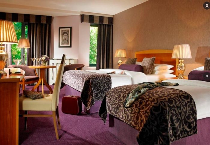 Bedroom in the Newpark Hotel in Kilkenny, Ireland