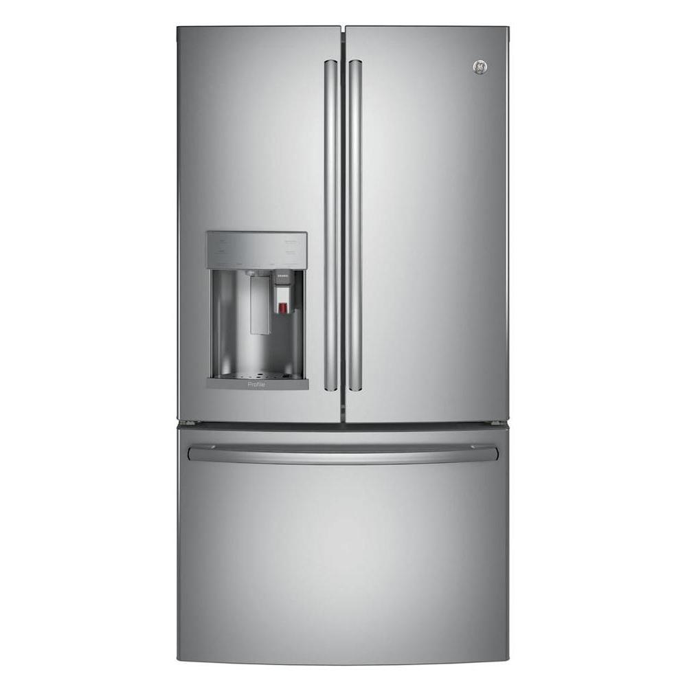 The best French door refrigerators include the GE Profile PFE28PSKSS with Keurig K-Cup