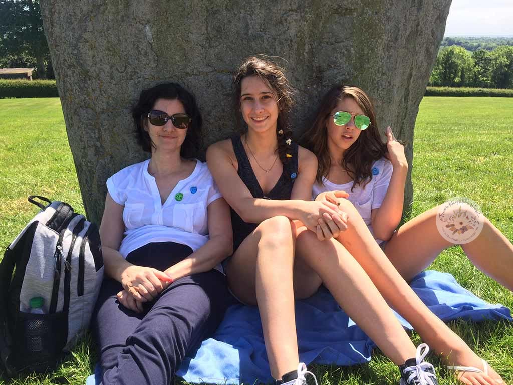 My girls and I outside the Newgrange tomb