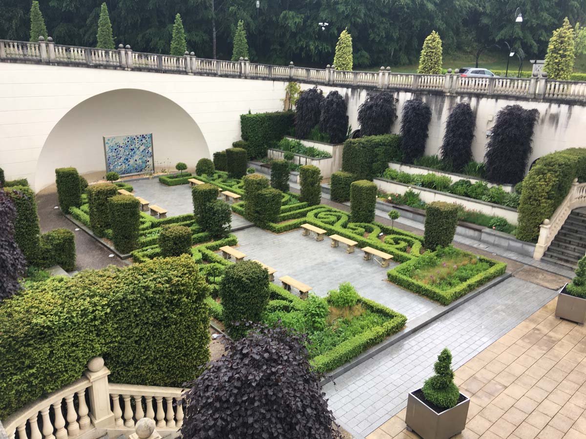 Powerscourt Hotel garden