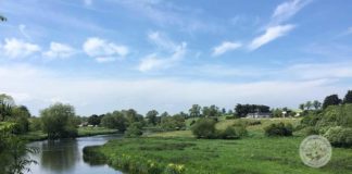 The Bru na Boinne landscape and the Boyne River
