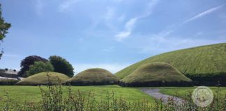 Knowth passage tombs in Bru na Boinne, Ireland