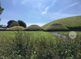 Knowth passage tombs in Bru na Boinne, Ireland