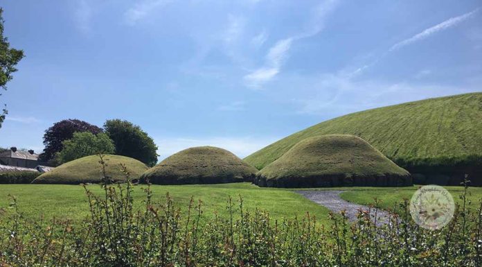 Knowth passage tombs in Bru na Boinne, Ireland