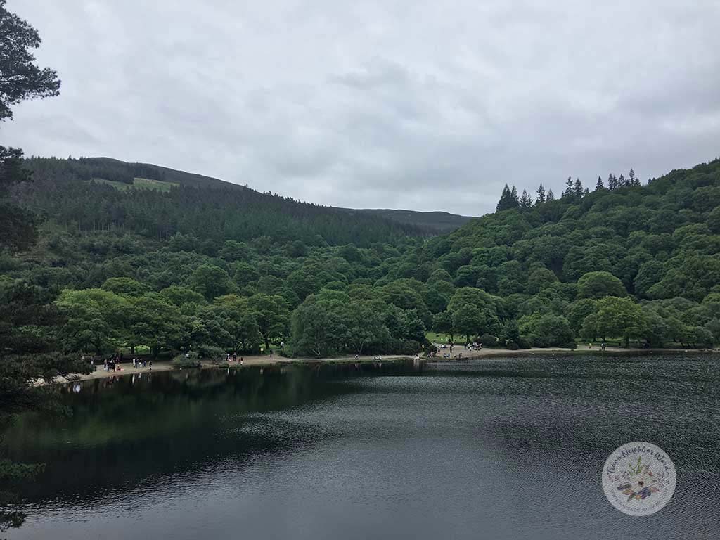 Beach at Glendalough lake