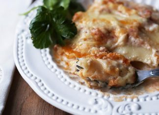 This traditional lasagna recipe is from Italy