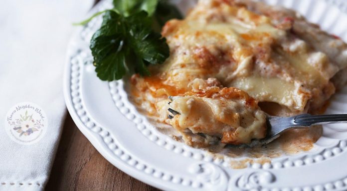 This traditional lasagna recipe is from Italy