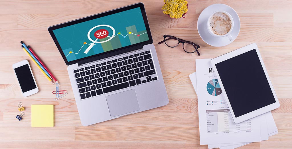 SEO Audit on laptop